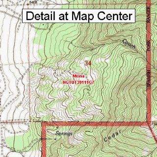 USGS Topographic Quadrangle Map   Mona, Utah (Folded