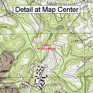 USGS Topographic Quadrangle Map   Taylors, South Carolina