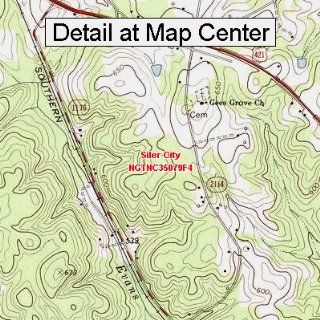 USGS Topographic Quadrangle Map   Siler City, North