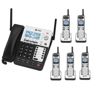 AT&T SB67118 4 Line Extendable Range Corded Cordless Small Business