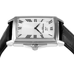 Raymond Weil Mens Tradition Leather Strap Silver Face Watch