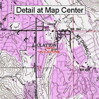 USGS Topographic Quadrangle Map   Clayton, California