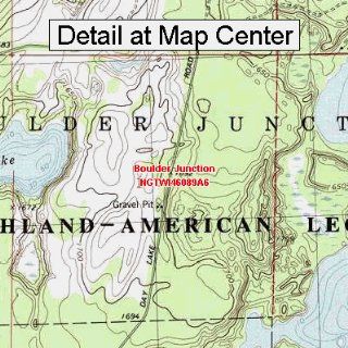 USGS Topographic Quadrangle Map   Boulder Junction