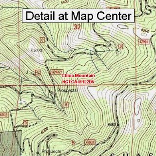 USGS Topographic Quadrangle Map   China Mountain