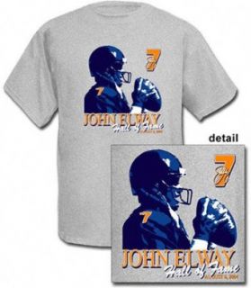 John Elway Hall Of Fame Silhouette T Shirt   Medium