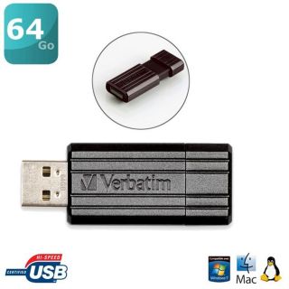 Verbatim Storengo PinStripe 64Go USB2.0   Achat / Vente CLE USB