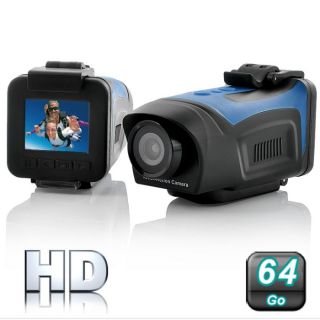 Caméra sport FULL HD 1080P grand angle étanche Pro 64 Go   A la