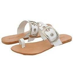 Matisse Kiwi White Patent Sandals (Size 6)