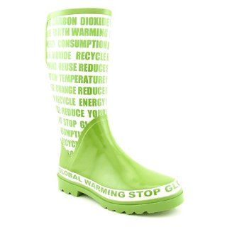 Sporto Womens Global Rain Boot,Green/White,9 M Shoes