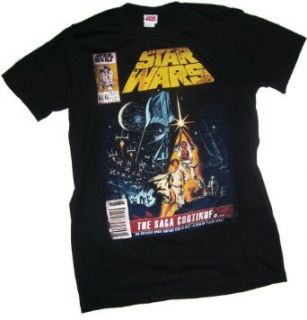 Star Wars    Comic Book Cover T Shirt, X Large Clothing