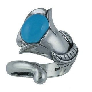 Southwest Moon Sterling Silver Sleeping Beauty Turquoise Lily