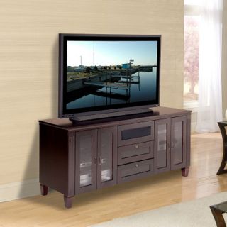 Transitional 70 inch Wenge Finish TV and Entertainment Console