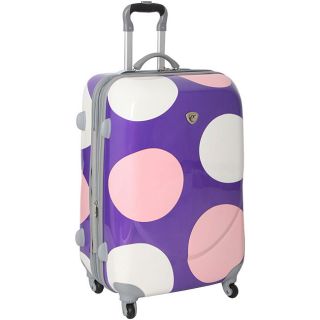 International Traveler 28 inch Shiny Dot Spinner Upright Luggage