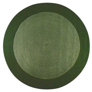 Donegal Indoor/ Outdoor Olive Braided Rug (6 Round)