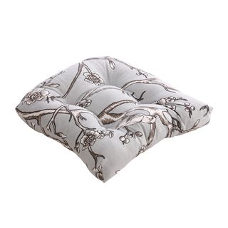 Pillow Perfect Vintage Blossom Dove Chair Cushion