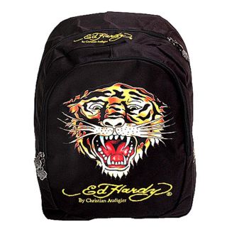 Ed Hardy Boys Tiger Graphic Print Backpack
