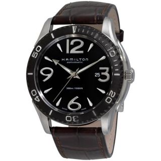 Hamilton Mens Seaview 1000 Brown Strap Automatic Watch