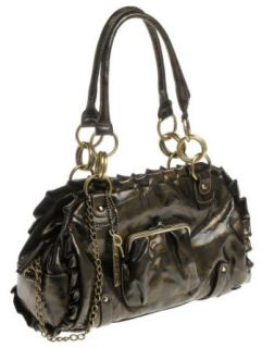 Rampage Muse Satchel,Olive Crinkle, Clothing