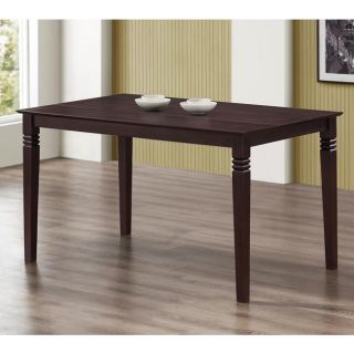 Espresso 60 inch Wood Dining Table
