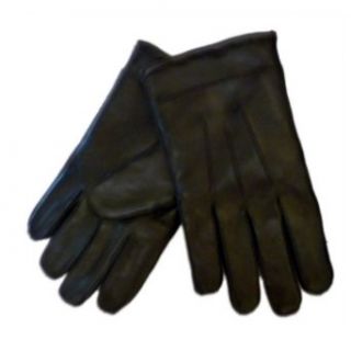 Mens Black Leather Gloves Isotoner fleece lined XL