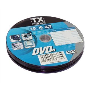 TX Pack de 10 DVD+R   Achat / Vente CD   DVD   BLU RAY VIERGE TX Pack