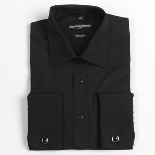 Jean Paul Germain Mens Black French Cuff Dress Shirt