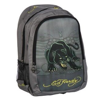 Ed Hardy Roni Panther Neoprene Front Panel Backpack