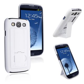 BasAcc White Snap on Rubber Coated Case for Samsung© Galaxy SIII / S3