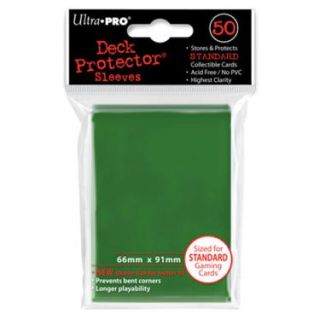 PRO   Ultra Pro 50 pochettes Deck Protector Solid Vert   Comprend 50
