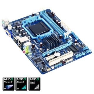 Carte mère socket AM3+   Chipset AMD 760G   2 slots DDR3   PCI
