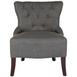 Newbury Tufted Graphite Grey Living Room Chairs (Set of 2)