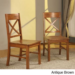Solid Wood Dining Chairs (Set of 2)