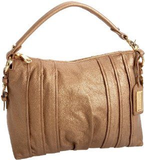 Mischka Delia Metallic Small Shoulder Handbag,Copper,one size Shoes