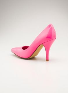 Two Lips Pointy Toe Neon Pump
