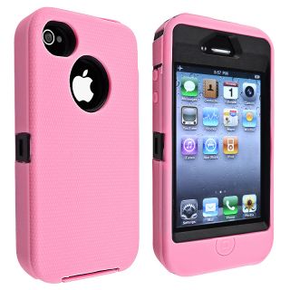 This item BasAcc Black Hard/ Pink Skin Hybrid Case for Apple iPhone 4