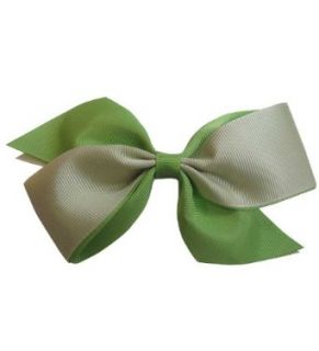 Apple Green Two Color Grosgrain Bow Hair Clip Clothing
