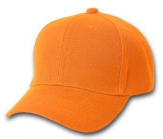 Plain Summer Baseball Cap Hat  Orange Clothing