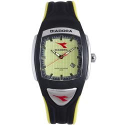 Diadora Mens Black/ Yellow Rubber Date Watch MSRP $240.00 Today $63