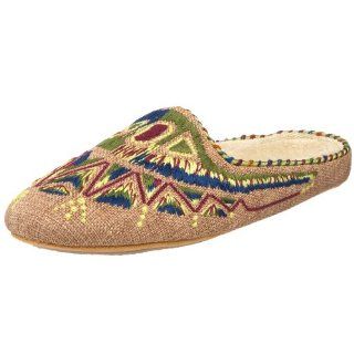 ACORN Womens Tribal Scuff Slipper,Bamboo,6 M US Shoes