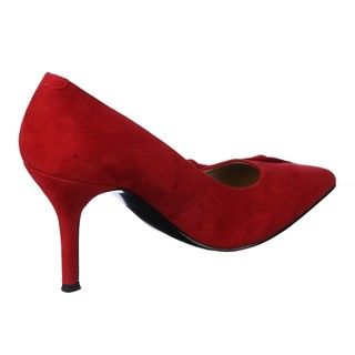 Nine West Womens Frontal Red Leather Dress Pumps