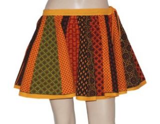 Marvelous Design Cotton Short Skirt with Block Printed