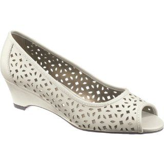 Womens Soft Style ADDY Open Toe Perforated Pumps Shoes