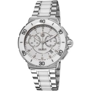 Tag Heuer Womens Formula 1 Stainless Steel White Ceramic Watch