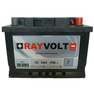 Batterie auto RAYVOLT RV2B 53A 470A   Achat / Vente BATTERIE VÉHICULE