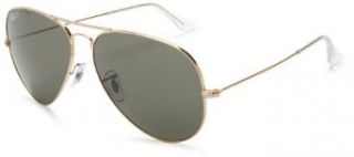 Metal RB3025 001/58 Arista Gold/Crystal Green Polarized, 58mm Shoes