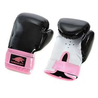 Lion Martial Arts Womens Pink/ Black 12 oz Boxing Gloves