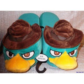 Phineas and Ferb PERRY THE PLATYPUS Agent P MENS Plush SLIPPERS