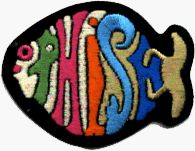 Phish   Fish Shaped Rainbow Logo Patch Clothing