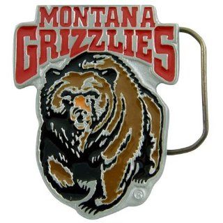 Montana Grizzlies Pewter Team Logo Belt Buckle Sports