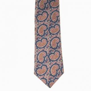 Walter Kelly Mens Paisley 100% Silk Neck Tie Blue One Size